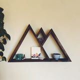 Floating Triple Peak Mountain Shelf