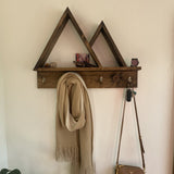 32" Rustic Mountain Coat Rack