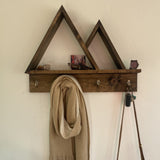 32" Rustic Mountain Coat Rack