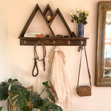 32" Rustic Mountain Coat Rack