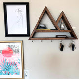 Double Peak Coat Hanger and Mail Storage | Entryway Storage