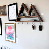 Double Peak Coat Hanger and Mail Storage | Entryway Storage